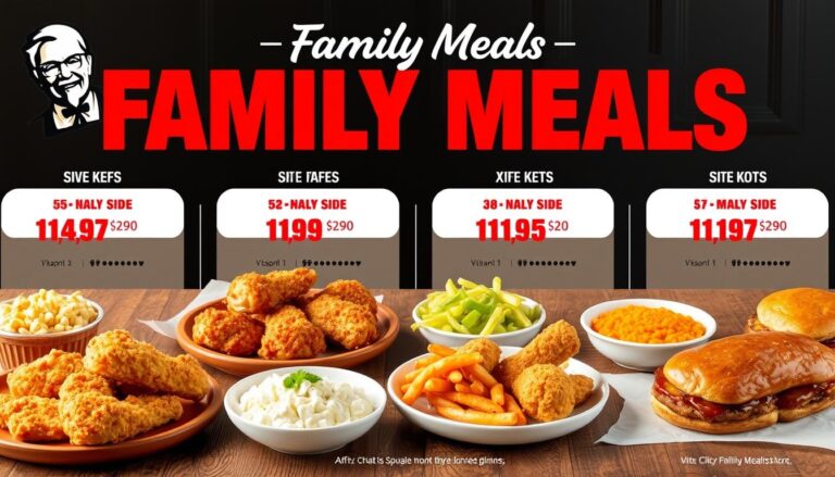KFC Family Meals Menu