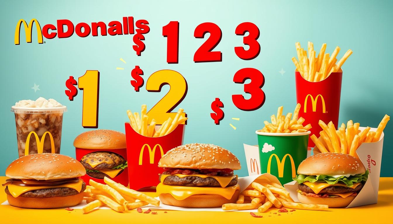 McDonald's $1 $2 $3 Menu with Prices