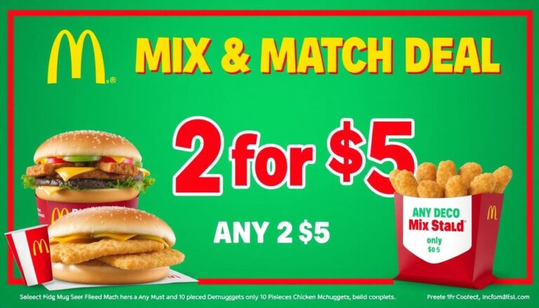 McDonald's Menu Specials 2 for $5