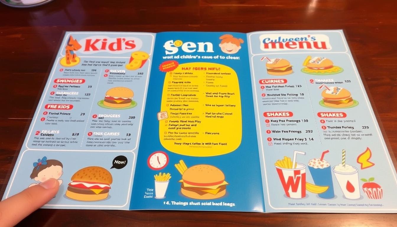 culvers kids menu