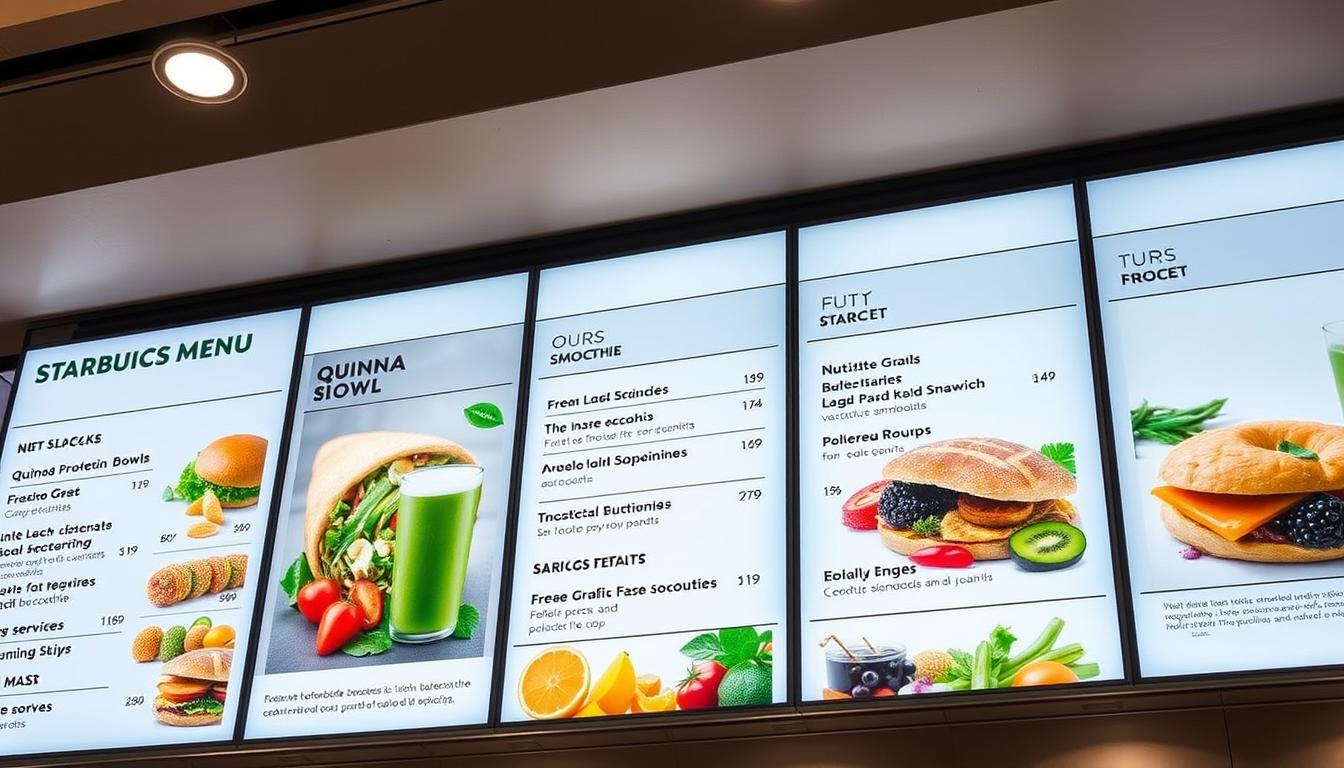 starbucks nutrition menu